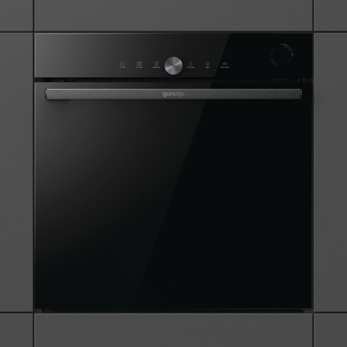 תנור בנוי פירולטי gorenje בגימור זכוכית שחורה 60 ס"מ דגם BPSA6747DGWI - תמונה נוספת