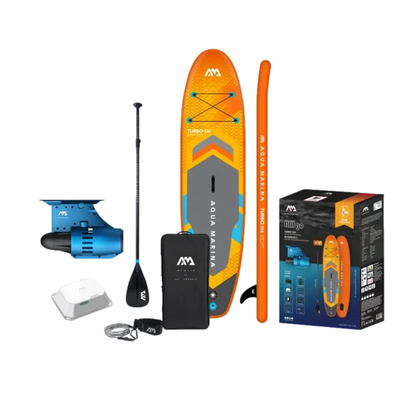 סאפ AMgo 330PFS+מנוע סנפיר בצבע כחול מבית AQUA MARINA