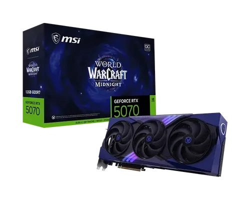 כרטיס מסך 5070 12G World of Warcraft MIDNIGHT VOID EDITION OC MSI