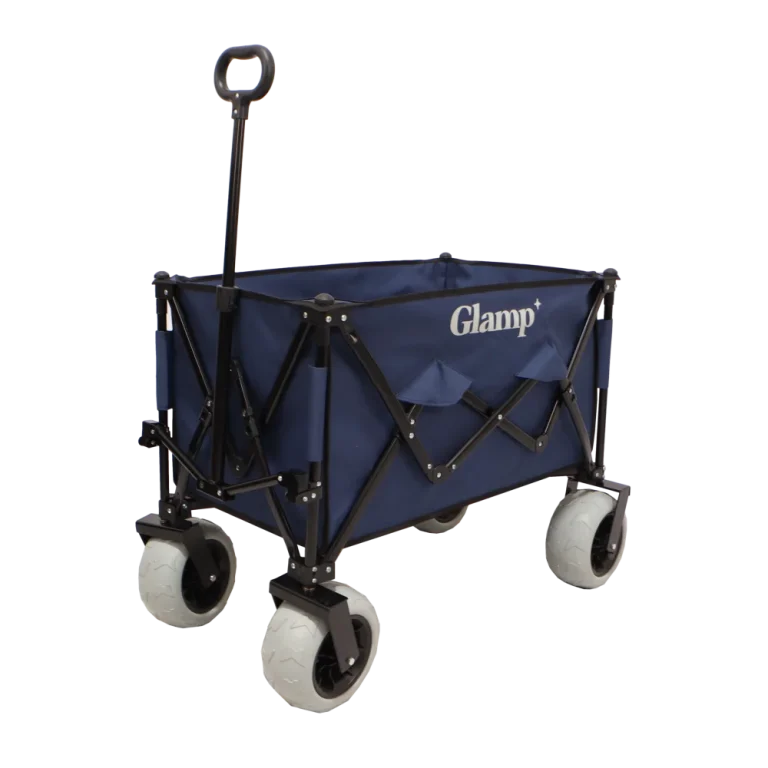 עגלת קמפינג מתקפלת בצבע כחול מבית GLAMP