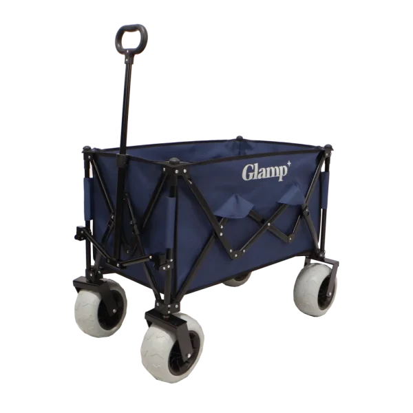עגלת קמפינג מתקפלת בצבע כחול מבית GLAMP