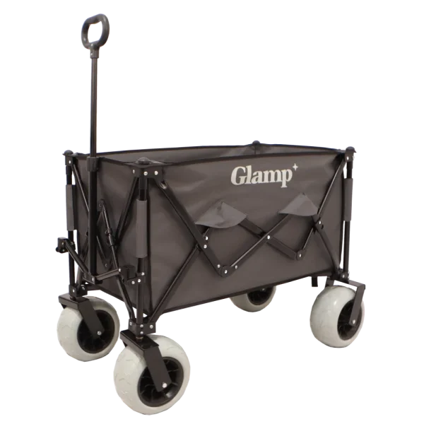 עגלת קמפינג מתקפלת בצבע אפור מבית GLAMP