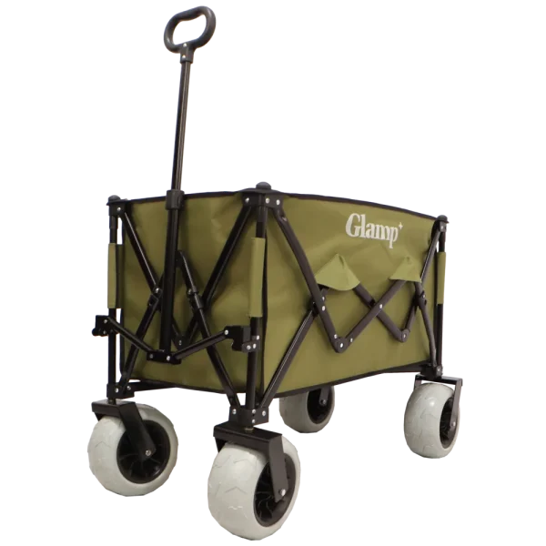 עגלת קמפינג מתקפלת בצבע ירוק מבית GLAMP