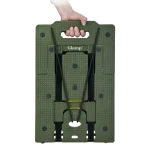 עגלת משא מתקפלת בצבע ירוק דגם GFT200 מבית GLAMP