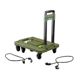 עגלת משא מתקפלת בצבע ירוק דגם GFT200 מבית GLAMP
