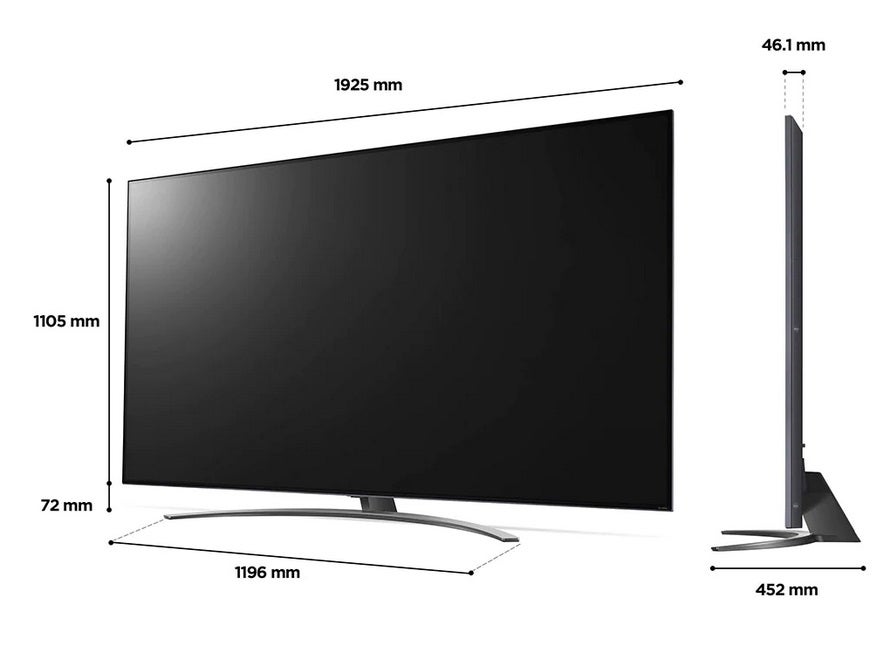 טלוויזיה "86 חכמה LG QNED & NANO CELL ברזולוציית 4K דגם: 86QNED816QA - תמונה נוספת