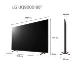 ⁦טלוויזיה "86 חכמה LG UHD ברזולוציית 4K דגם: 86UQ90006LC⁩ – תמונה ⁦2⁩
