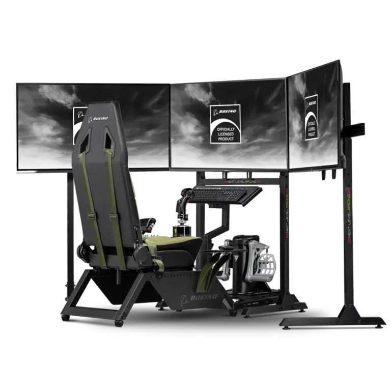 Next Level Racing® Flight Simulator Boeing Military Edition – מושב סימולטור טיסה צבאי