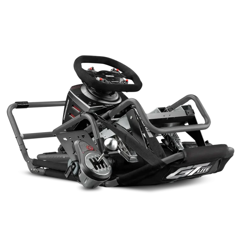 עמדת סימולציה מתקפלת GTLite Carbon Grey Edition מבית הבא Level Racing