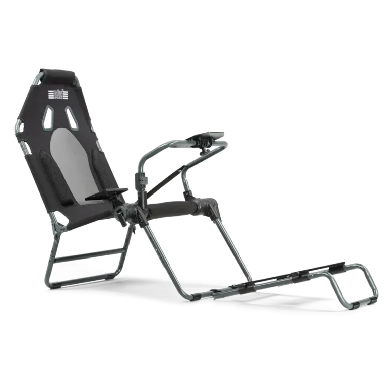 עמדת סימולציה מתקפלת GTLite Carbon Grey Edition מבית הבא Level Racing