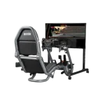 מעמד רצפתי למסך יחיד דגם Round Tube Freestanding מבית Next Level Racing