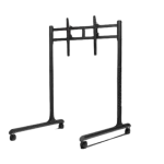 מעמד רצפתי למסך יחיד דגם Round Tube Freestanding מבית הבא Level Racing
