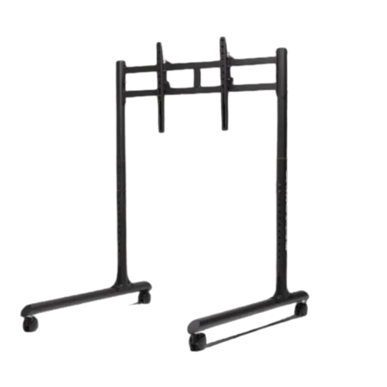 מעמד רצפתי למסך יחיד דגם Round Tube Freestanding מבית הבא Level Racing