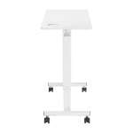 שולחן עמידה עם מנגנון גז LUMI FMT02-1 לבן – גובה מתכוונן, מראה קומפקטי ונוחות מרבית