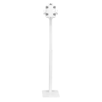 מעמד טאבלט רצפתי LUMI PAD33-01 לבן – פתרון מקצועי לתצוגה בטוחה