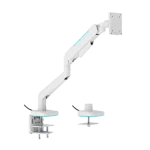 זרוע שולחנית גיימינג 17'-49' עם תאורת RGB דגם LDT85-C012L מבית LUMI