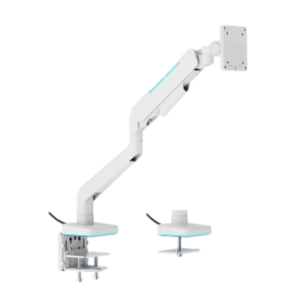 זרוע שולחנית גיימינג 17'-49' עם תאורת RGB דגם LDT85-C012L מבית LUMI