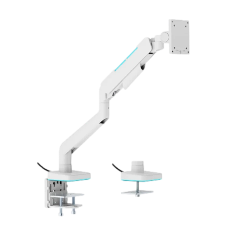 זרוע שולחנית גיימינג 17'-49' עם תאורת RGB דגם LDT85-C012L מבית LUMI