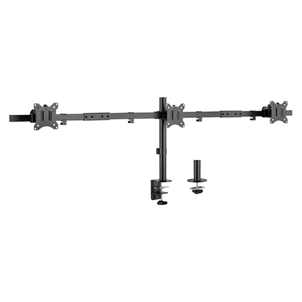 זרוע שולחנית LDT57-C03 לשלושה מסכים – גודל 17" – 32"