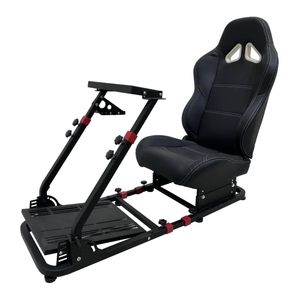 מושב מפואר לסימולטור מירוצים שחור SIMULATOR COCKPIT