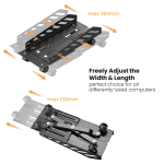 מתקן נייד עם גלגלים למחשב נייח CPB-24 מבית LUMI
