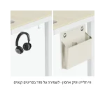 שולחן ישיבה-עמידה חשמלי דגם M13-42R-B בצבע שחור מבית Lumi