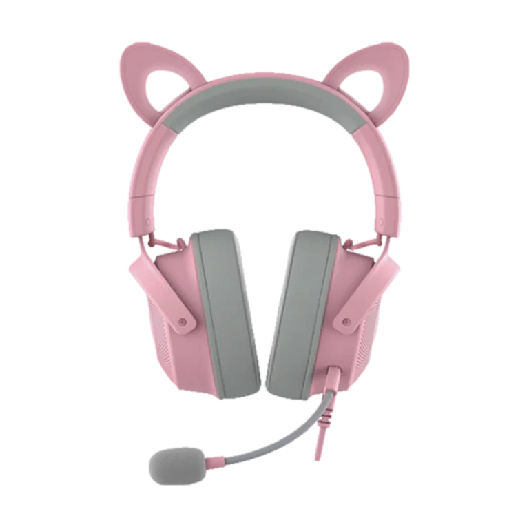 אוזניות – RAZER KRAKEN KITTY V2 PRO בצבע ורוד
