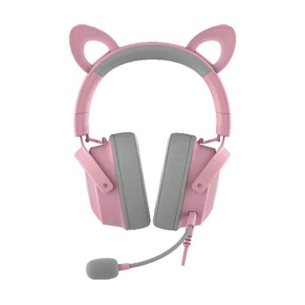 אוזניות – RAZER KRAKEN KITTY V2 PRO בצבע ורוד