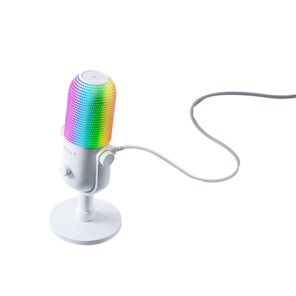 מיקרופון Seiren V3 Chroma בצבע לבן מבית RAZER