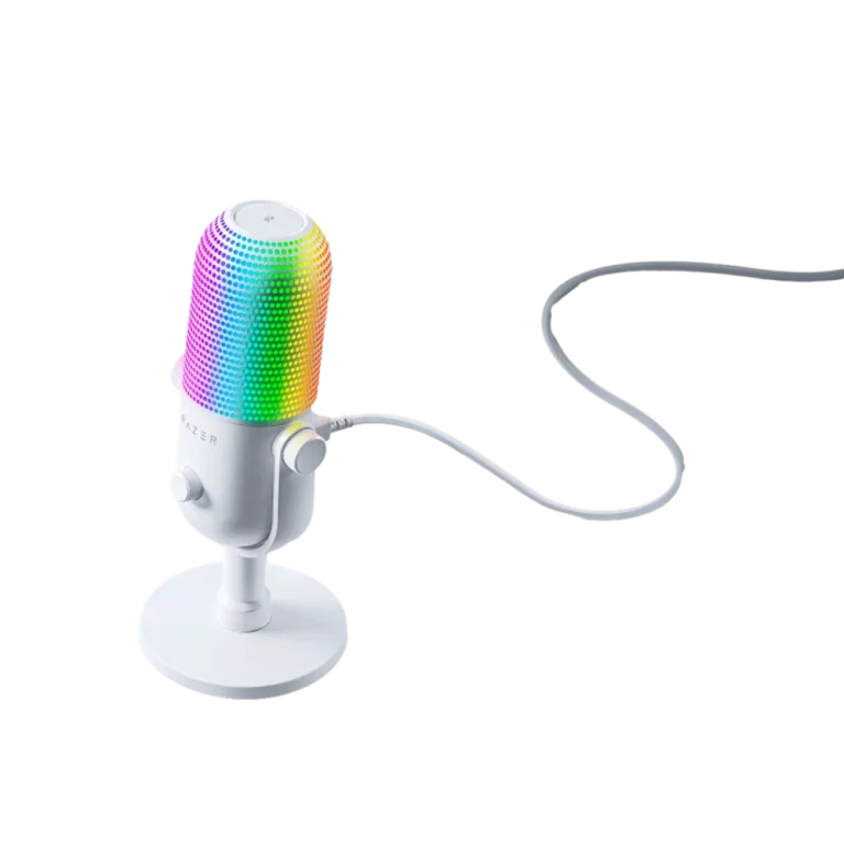 מיקרופון Seiren V3 Chroma בצבע לבן מבית RAZER