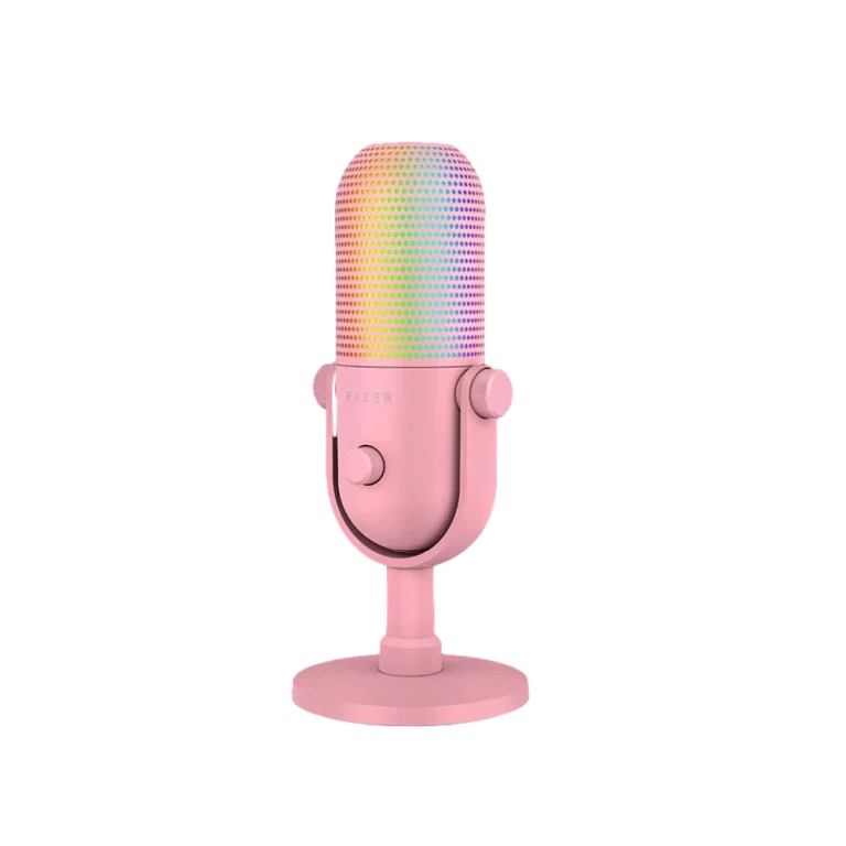 מיקרופון Seiren V3 Chroma בצבע ורוד מבית RAZER