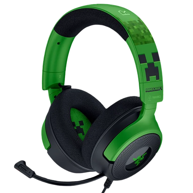 Razer Kraken V4 X Minecraft Edition – אוזניות גיימינג חוטיות