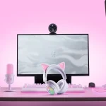 RAZER KRAKEN KITTY V3 – אוזניות גיימינג אלחוטיות לבן