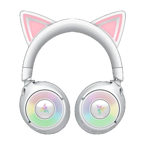 RAZER KRAKEN KITTY V3 – אוזניות גיימינג אלחוטיות לבן