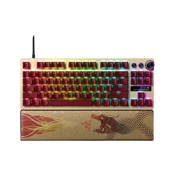 מקלדת גיימינג חוטית דגם Huntsman V3 Pro Tenkeyless Counter Strike 2 Edition מבית Razer