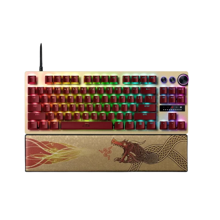 מקלדת גיימינג חוטית דגם Huntsman V3 Pro Tenkeyless Counter Strike 2 Edition מבית Razer