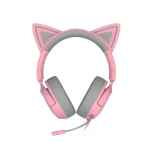 אוזניות גיימינג חוטיות דגם Kraken Kitty V3 X בצבע ורוד מבית Razer