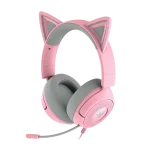 אוזניות גיימינג חוטיות דגם Kraken Kitty V3 X בצבע ורוד מבית Razer