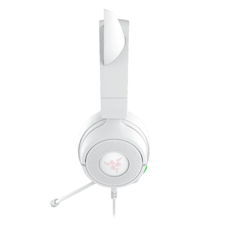 אוזניות גיימינג חוטיות דגם Kraken Kitty V3 X בצבע לבן מבית Razer