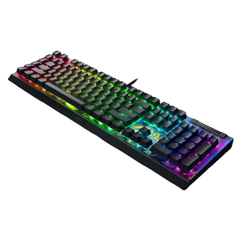 RAZER BLACKWIDOW V4 X FORTNITE – מקלדת גיימינג מכנית