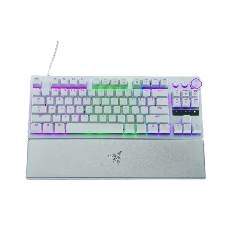 מקלדת RAZER HUNTSMAN V3 PRO TENKEYLESS WHITE