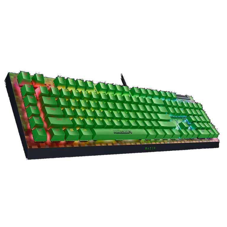 Minecraft Edition Razer BlackWidow V4 X – מקלדת גיימינג מכנית