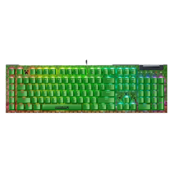Minecraft Edition Razer BlackWidow V4 X – מקלדת גיימינג מכנית