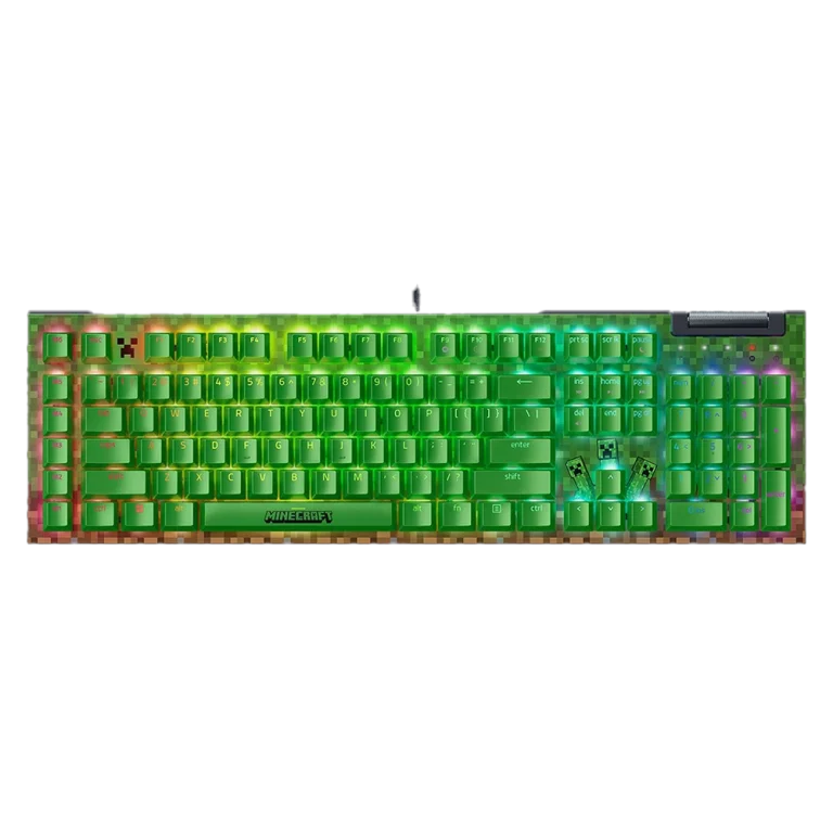 Minecraft Edition Razer BlackWidow V4 X – מקלדת גיימינג מכנית