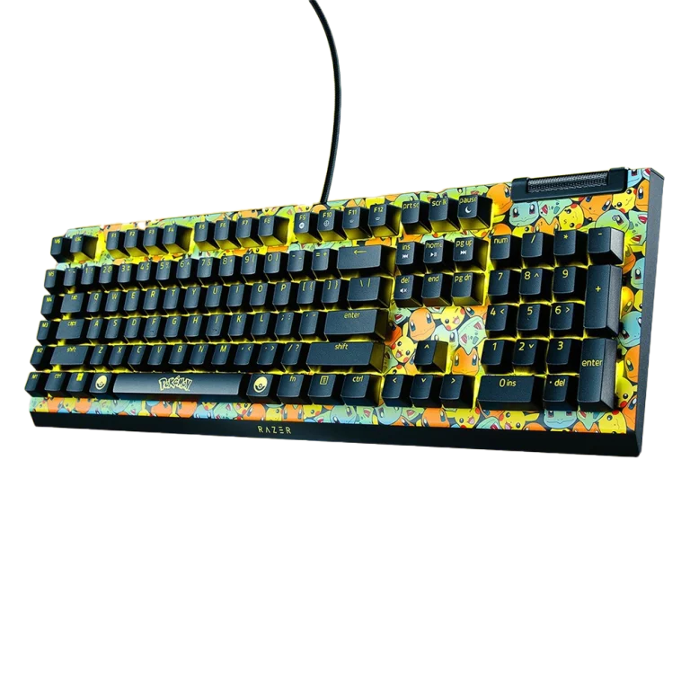מקלדת מכאנית RAZER BLACKWIDOW V4 X Pokémon Edition