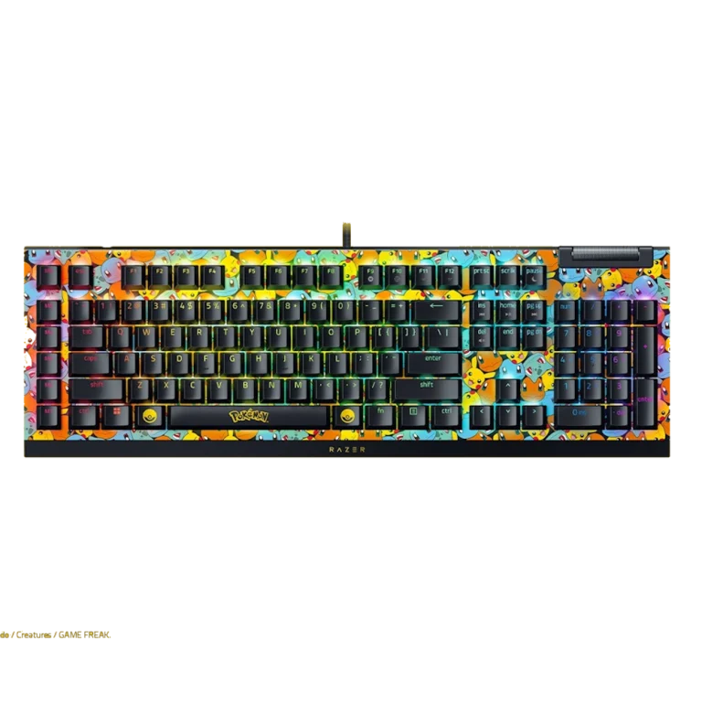 מקלדת מכאנית RAZER BLACKWIDOW V4 X Pokémon Edition