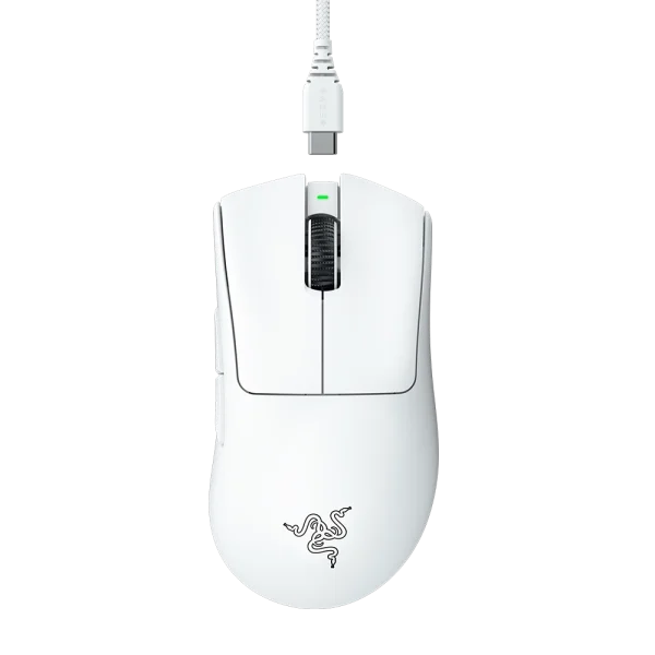 עכבר גיימינג אלחוטי RAZER DEATHADDER V3 PRO – לבן