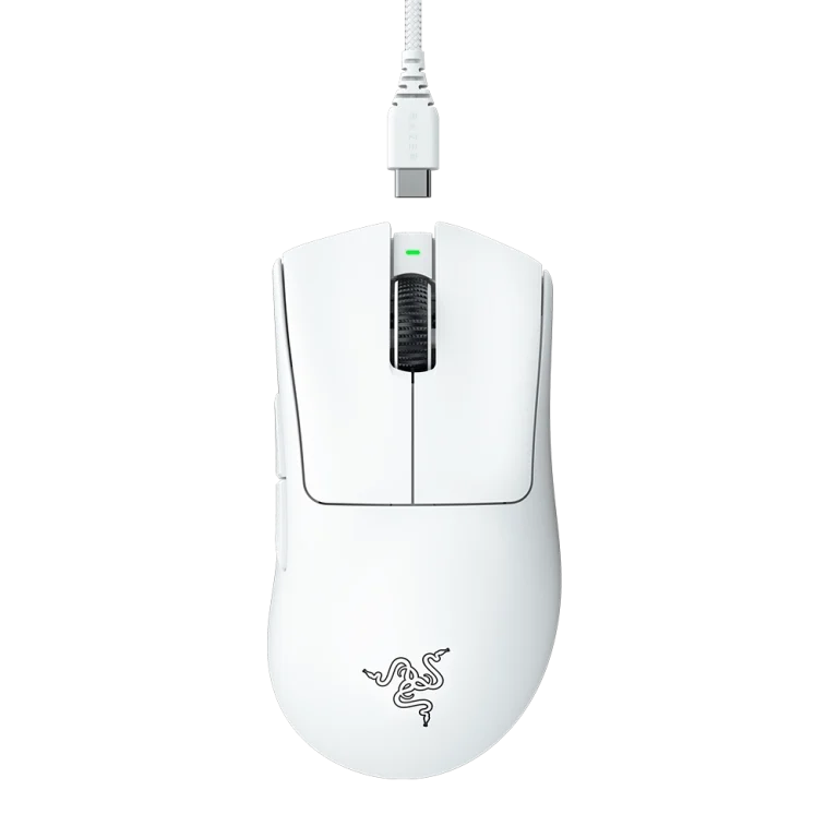 עכבר גיימינג אלחוטי RAZER DEATHADDER V3 PRO – לבן