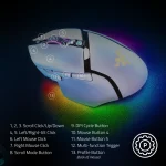 עכבר גיימינג אלחוטי RAZER BASILISK V3 PRO 35K לבן