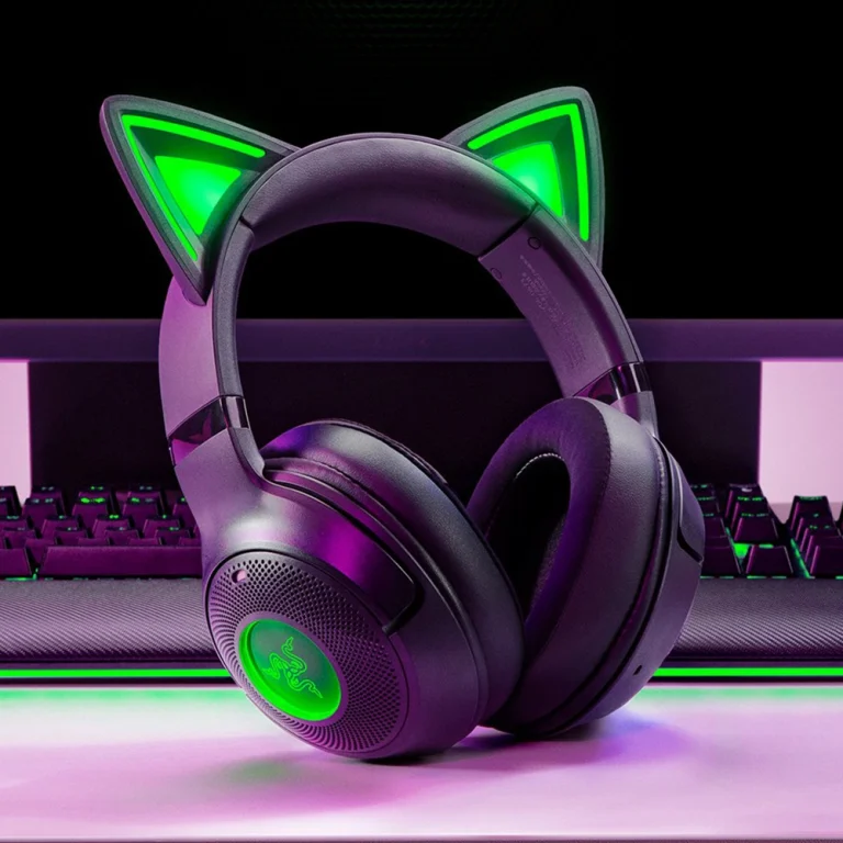 RAZER KRAKEN KITTY V2 – אוזניות גיימינג אלחוטיות שחור